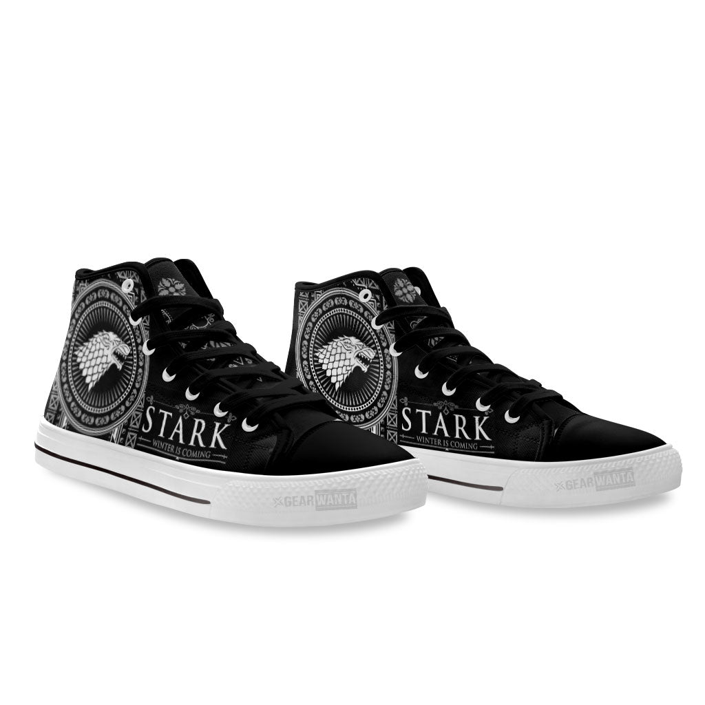 Stark Game Of Thrones High Top Shoes Custom For Fans-Gear Wanta