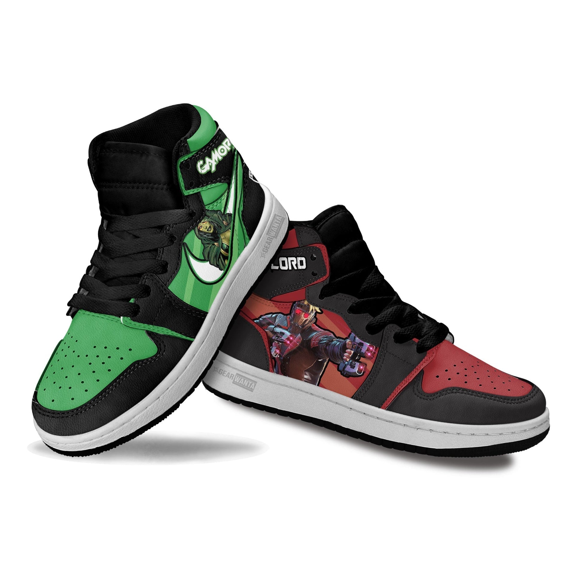 Starlord vs Gamora Kid Sneakers Custom-Gear Wanta