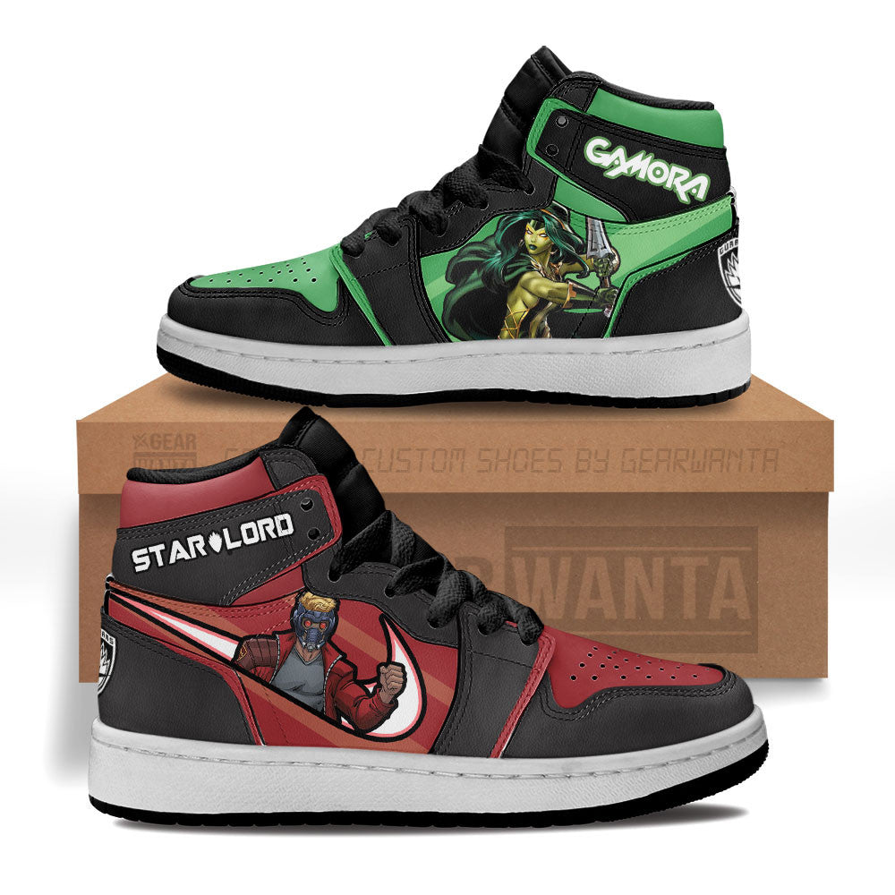 Starlord vs Gamora Kid Sneakers Custom-Gear Wanta