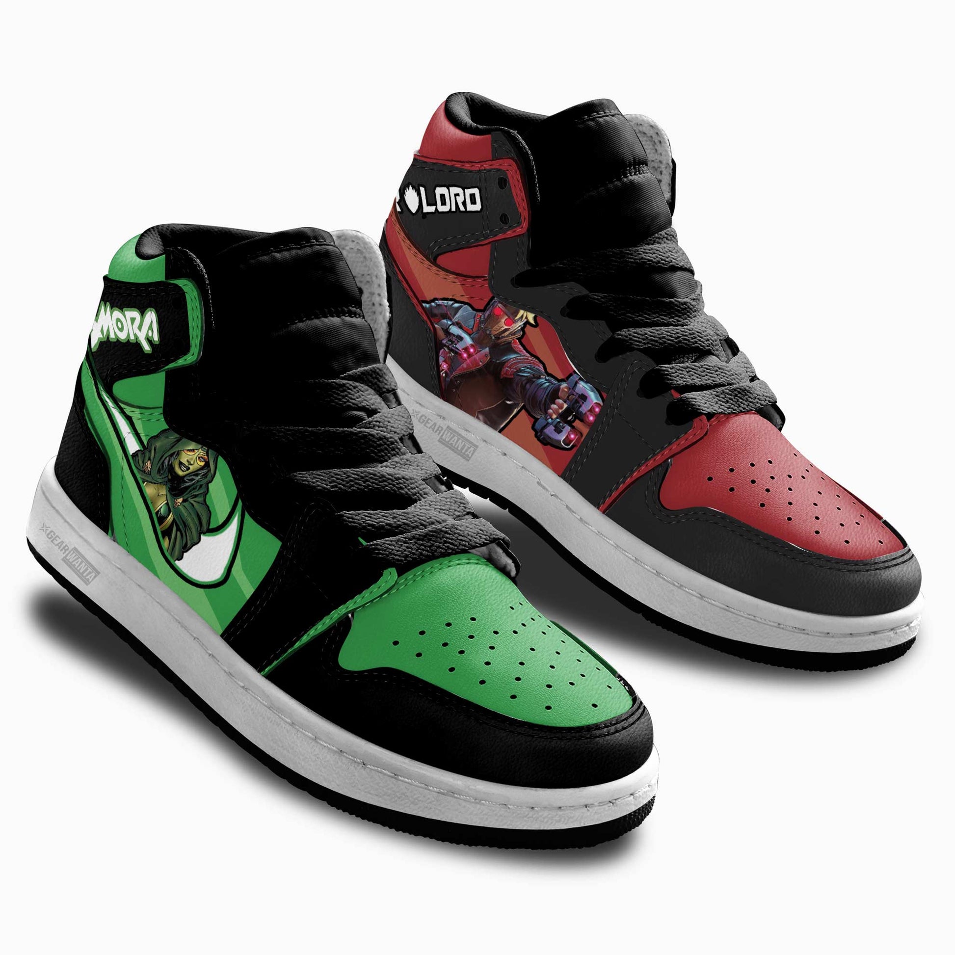 Starlord vs Gamora Kid Sneakers Custom-Gear Wanta