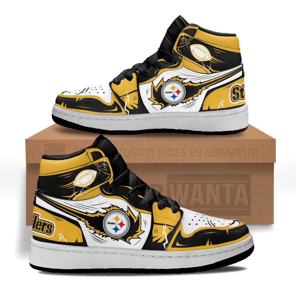 Steelers Kid Sneakers Custom-Gear Wanta