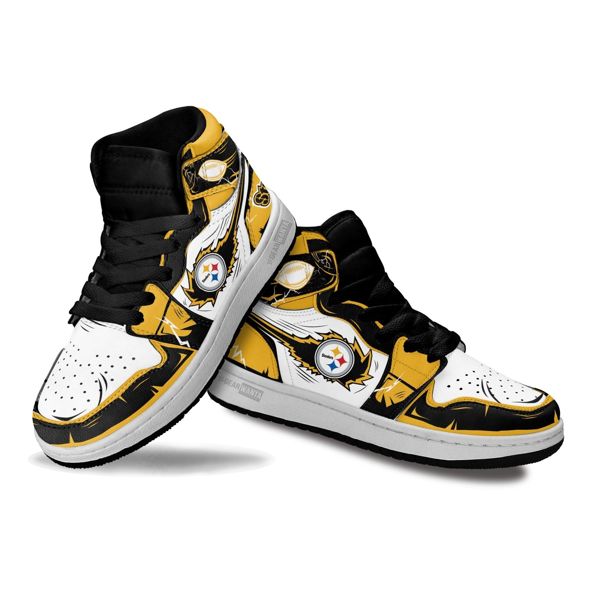 Steelers Kid Sneakers Custom-Gear Wanta