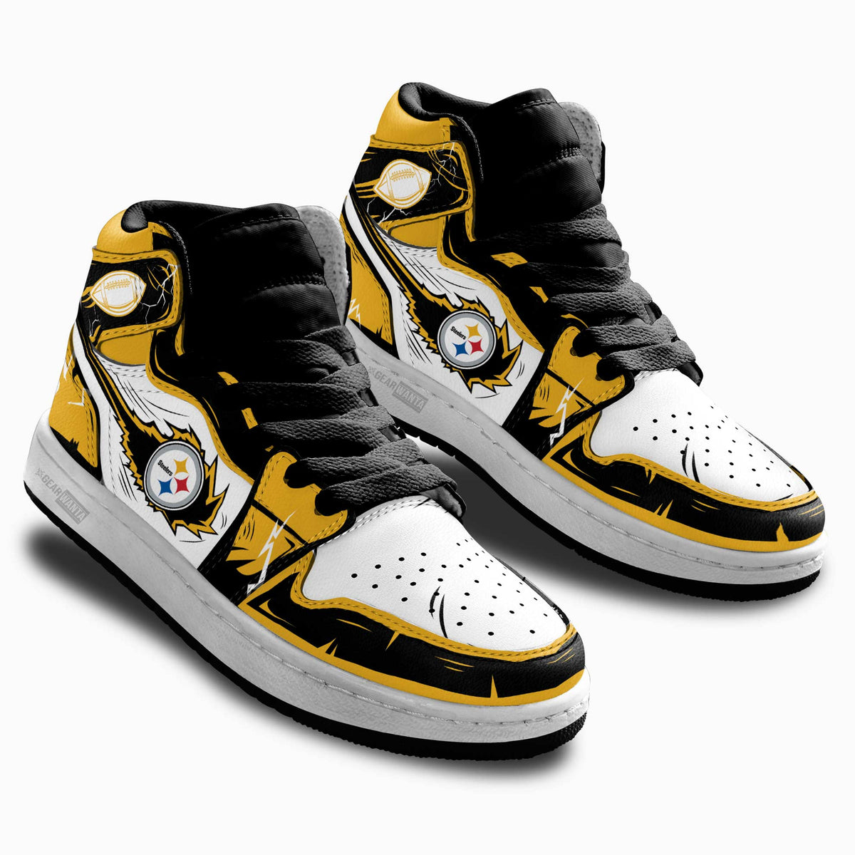 Steelers Kid Sneakers Custom-Gear Wanta