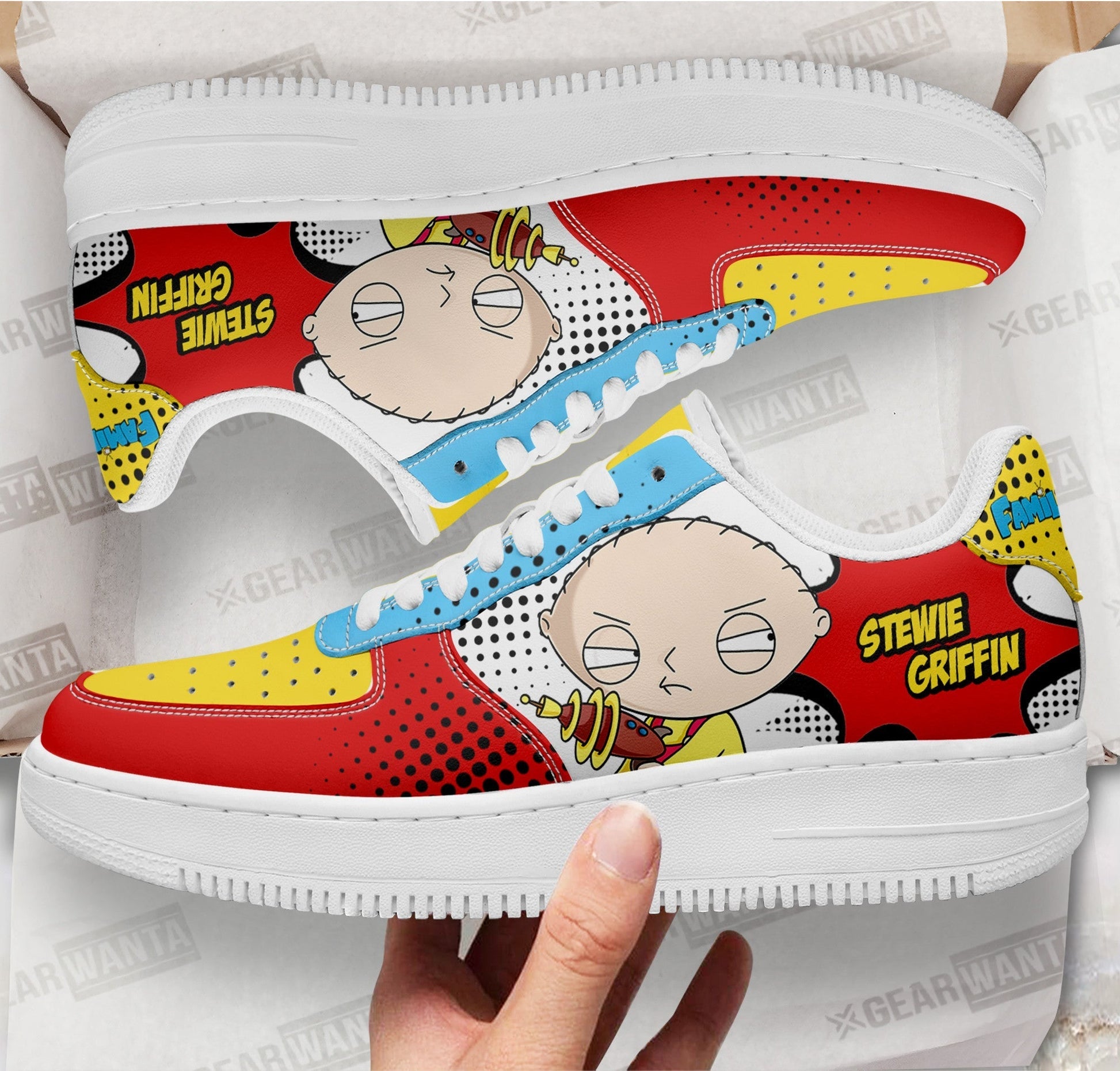 Stewie Griffin Family Guy Air Sneakers Custom Cartoon Shoes-Gear Wanta