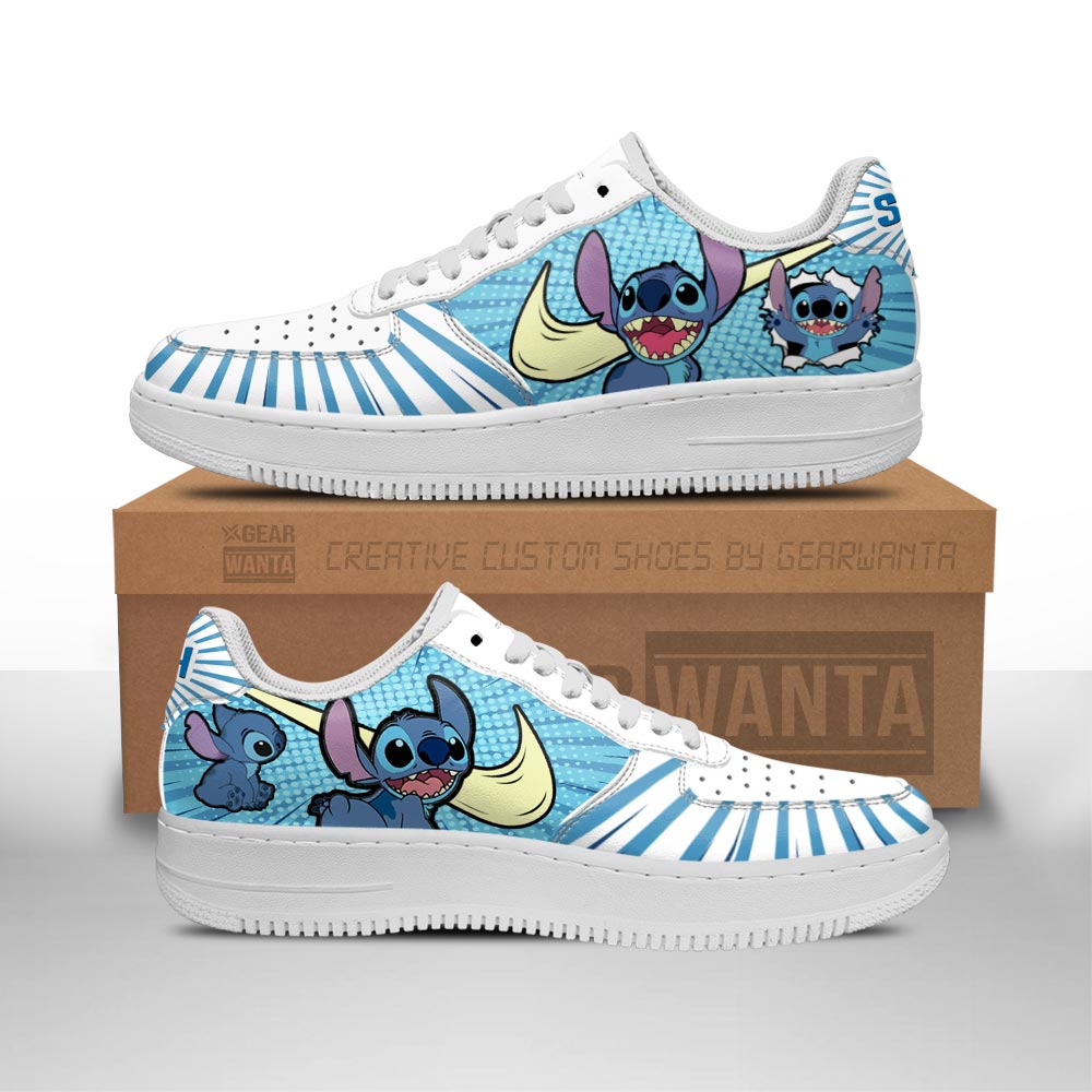 Stitch Air Sneakers Custom Shoes For Cartoon Fans-Gear Wanta