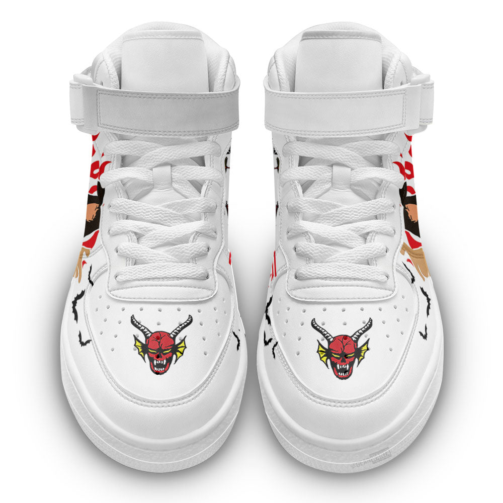 Stranger Things Hellfire Club Eddie Munson Custom Air Mid Shoes-Gear Wanta
