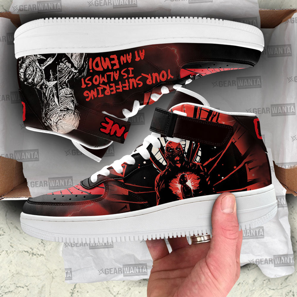 Stranger Things Vecna One Sneakers Custom Air Mid Shoes-Gear Wanta