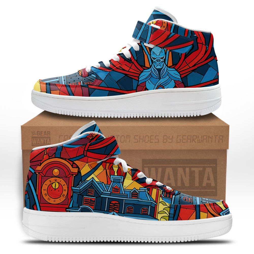 Stranger Things Vecna Sneakers Custom Air Mid Shoes-Gear Wanta