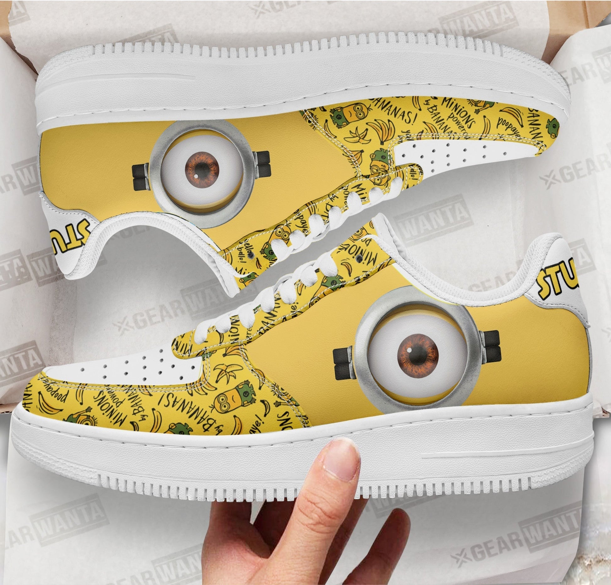 Stuart Minion Air Sneakers Custom Shoes-Gear Wanta