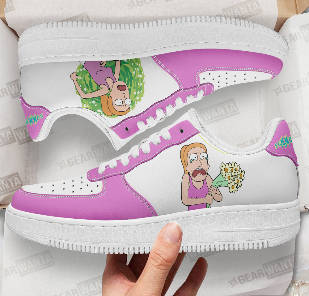 Summer Smith Rick and Morty Custom Air Sneakers QD13-Gear Wanta