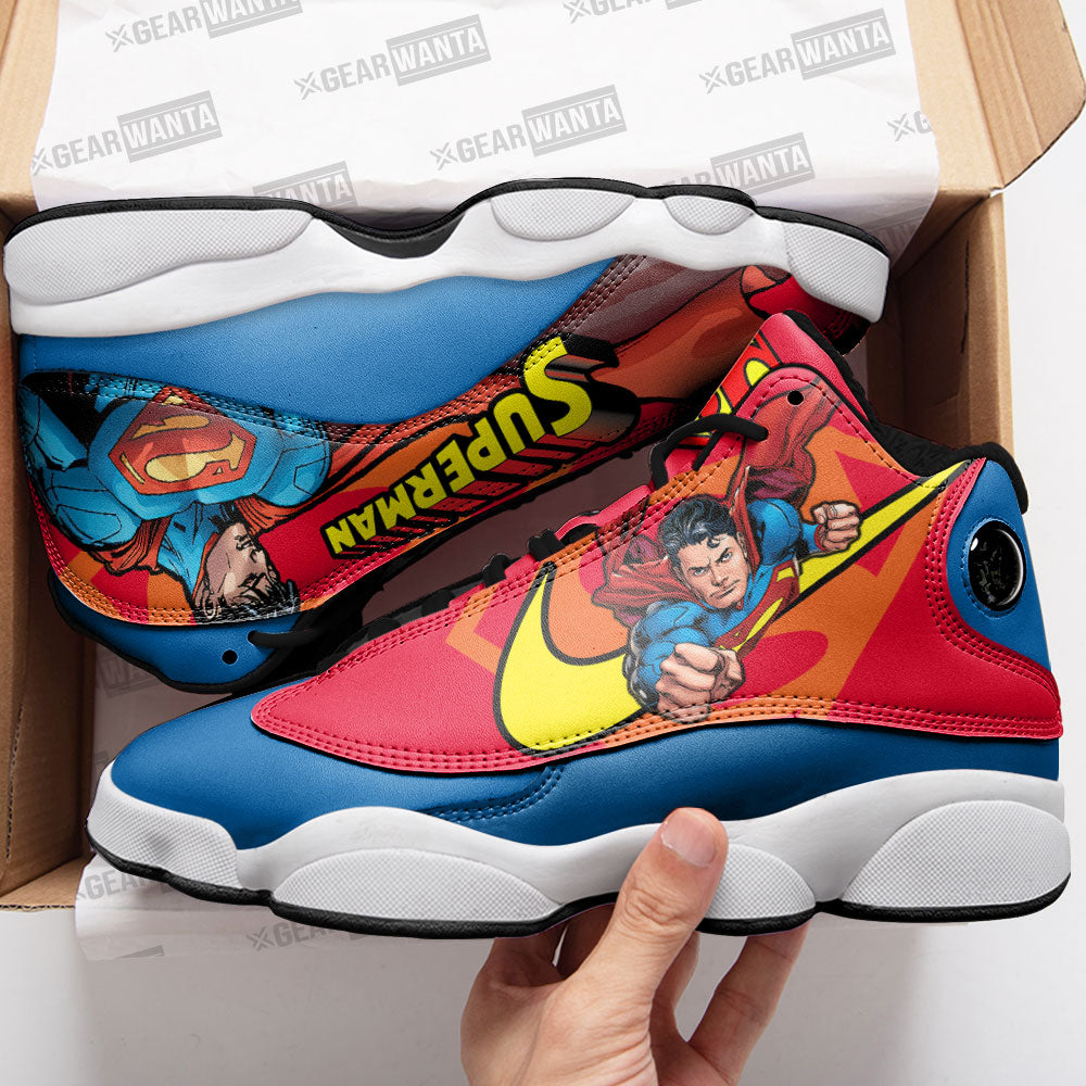 super gear shoes Superman J13s Sneakers Super Heroes Custom Shoes