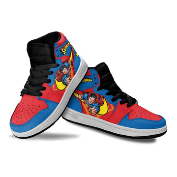 Superman Kids J1 Sneakers Custom Shoes For Kids-Gear Wanta