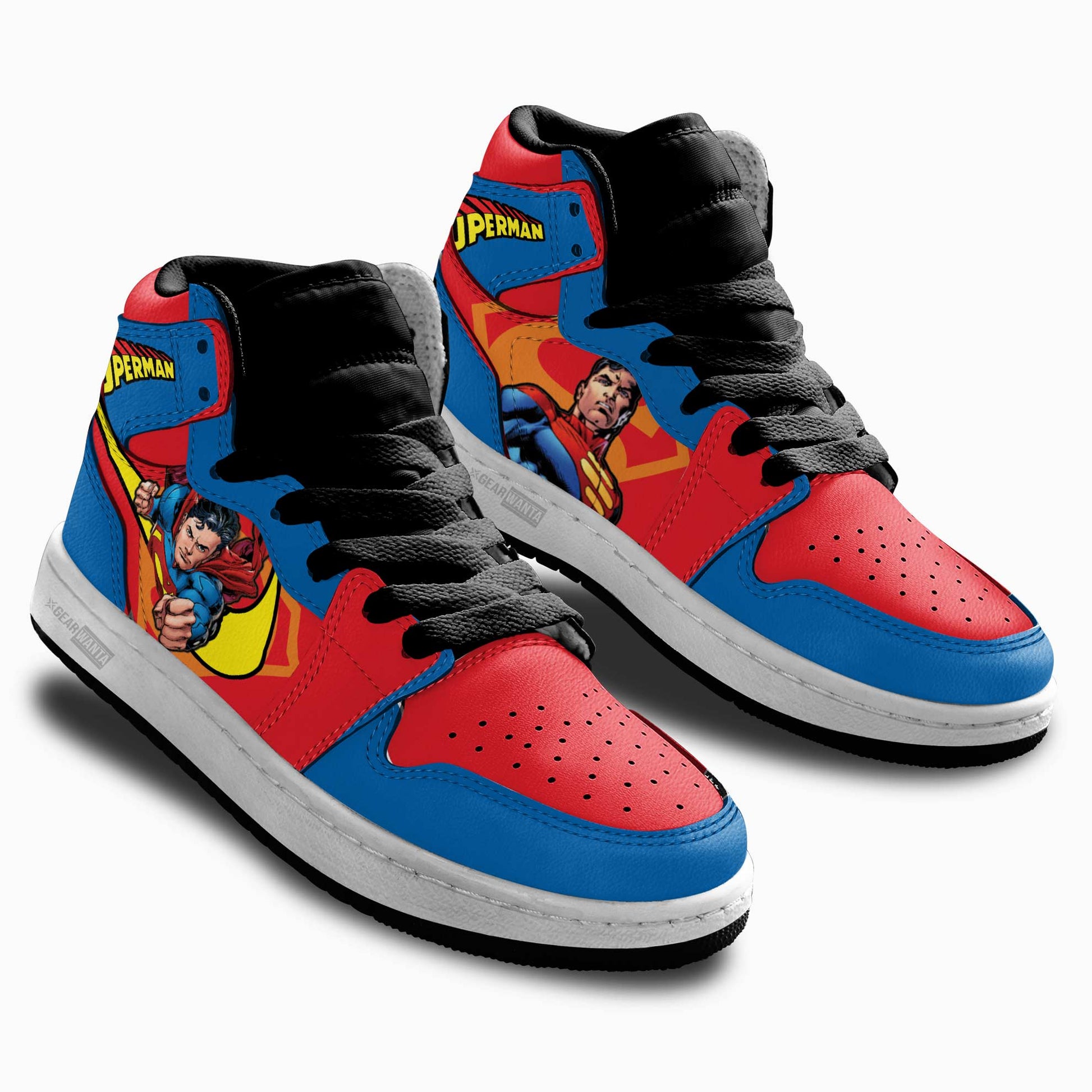 Superman Kids J1 Sneakers Custom Shoes For Kids-Gear Wanta