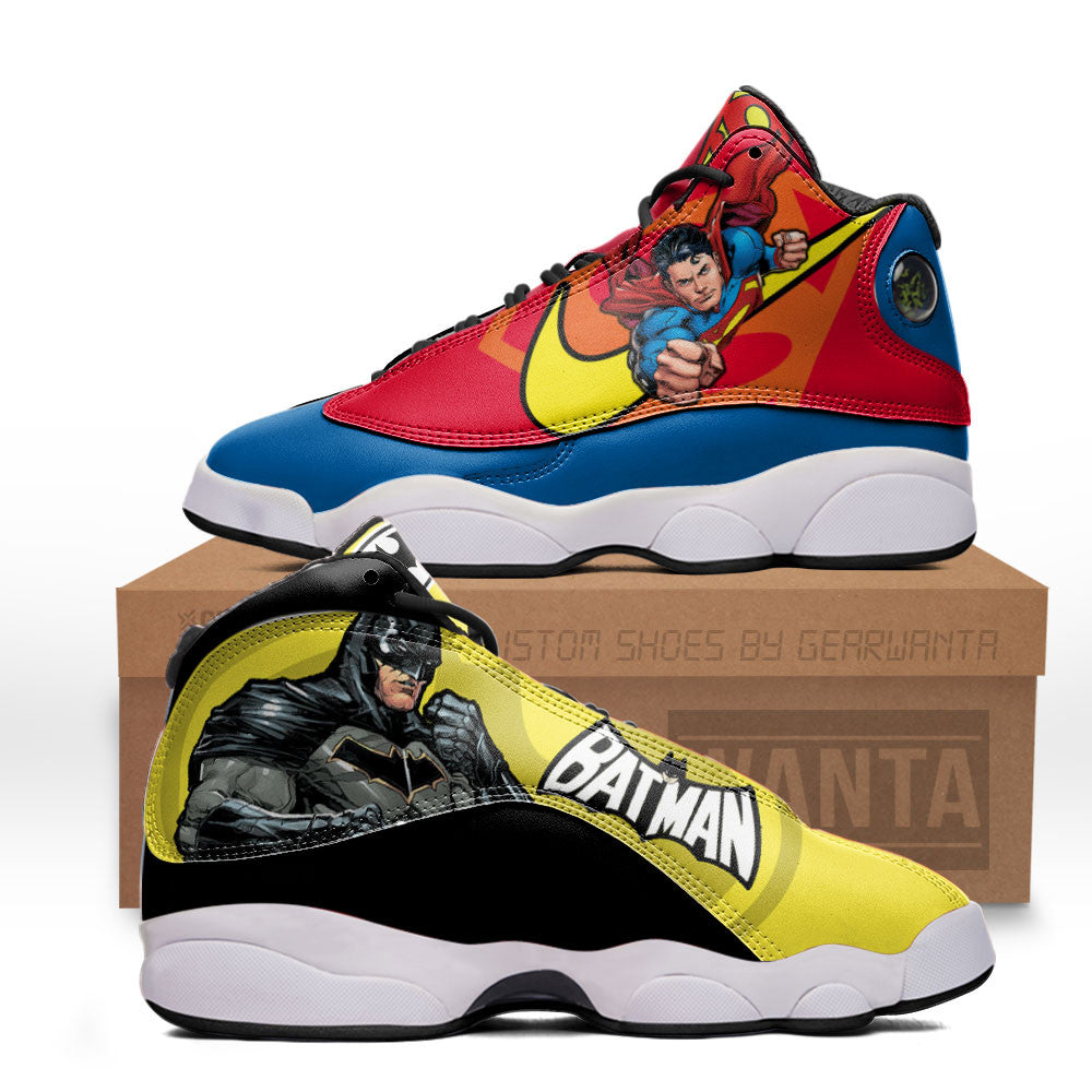 Superman vs Batman J13 Sneakers Super Heroes Custom Shoes-Gear Wanta