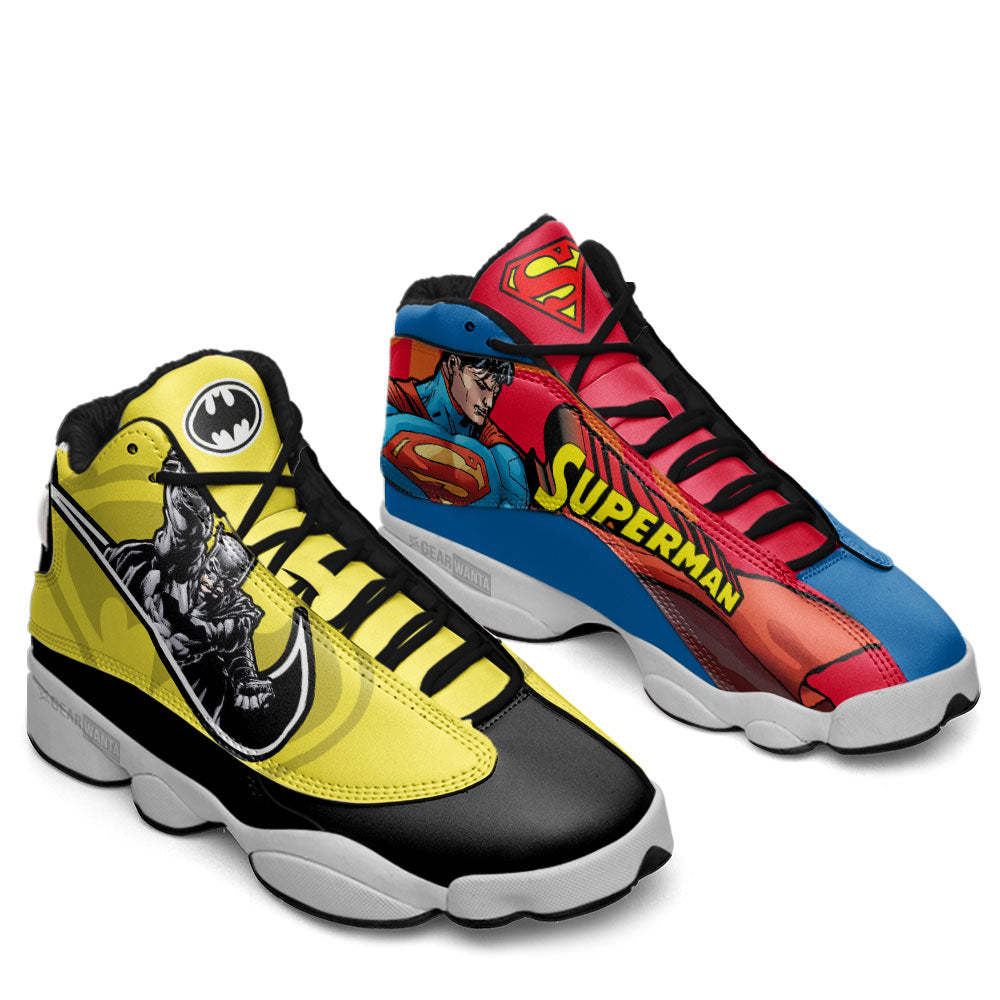 Superman vs Batman J13 Sneakers Super Heroes Custom Shoes-Gear Wanta