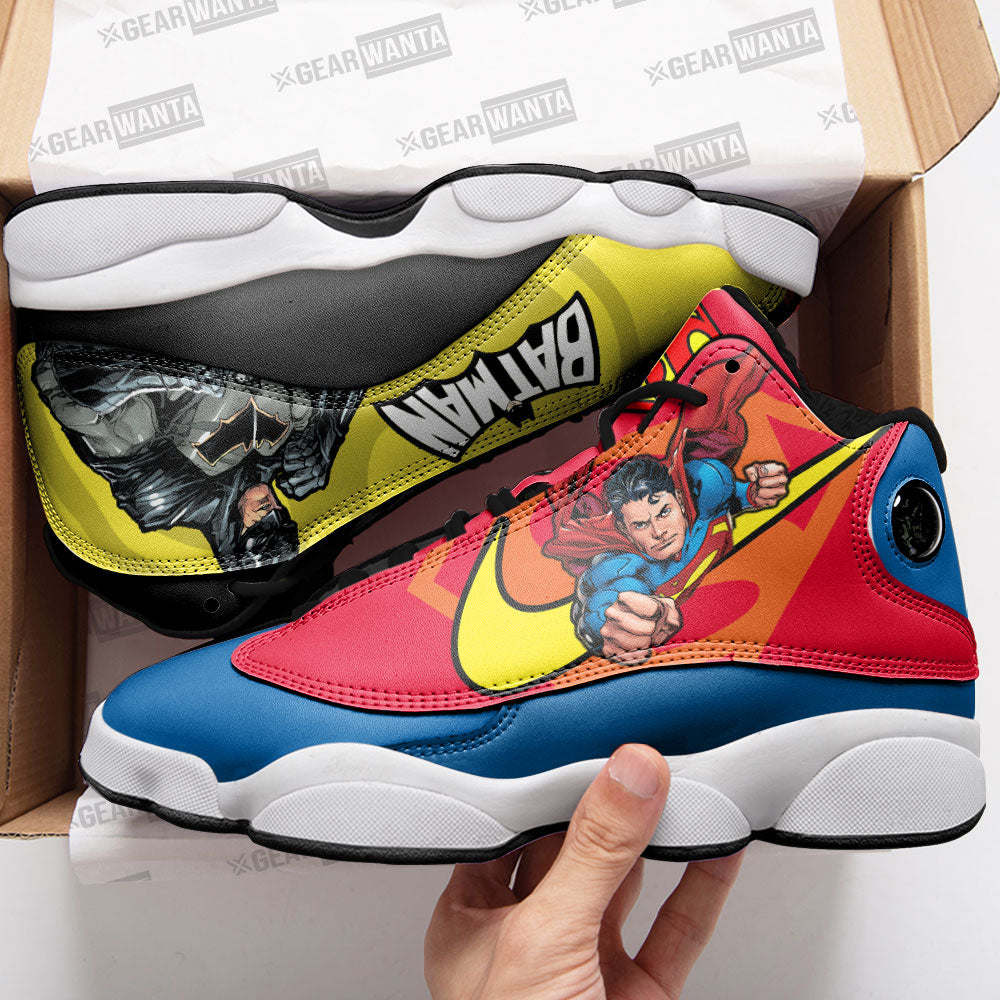 Superman vs Batman J13 Sneakers Super Heroes Custom Shoes-Gear Wanta
