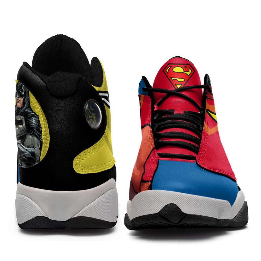 Superman vs Batman J13 Sneakers Super Heroes Custom Shoes-Gear Wanta