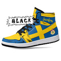 Sweden Flag JD1 High Top Shoes 