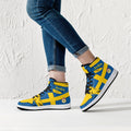 Sweden Flag JD1 High Top Shoes 