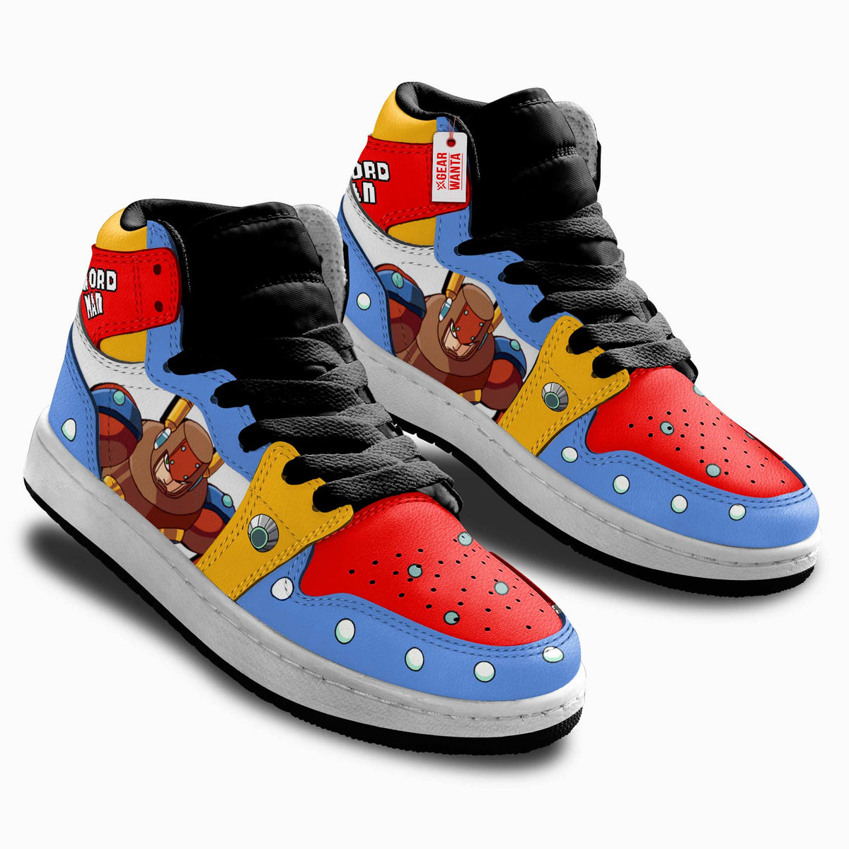 Sword Man Mega Man Kid Sneakers Custom For Kids-Gear Wanta