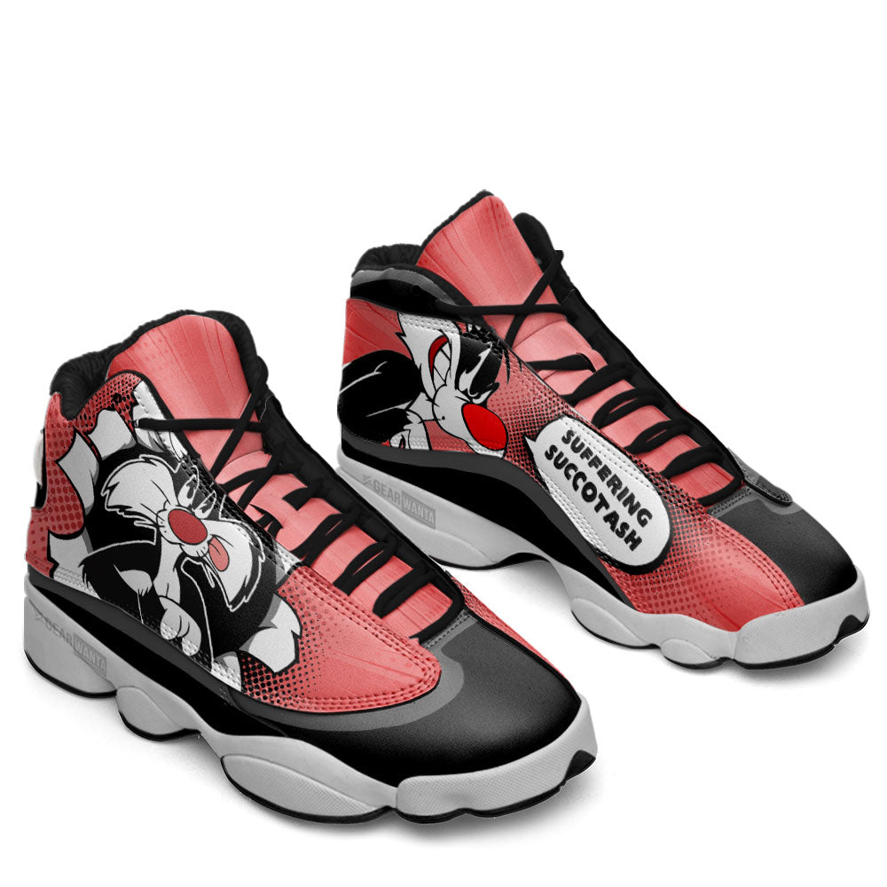 Sylvester Cat J13 Sneakers Custom Comic Style Shoes-Gear Wanta