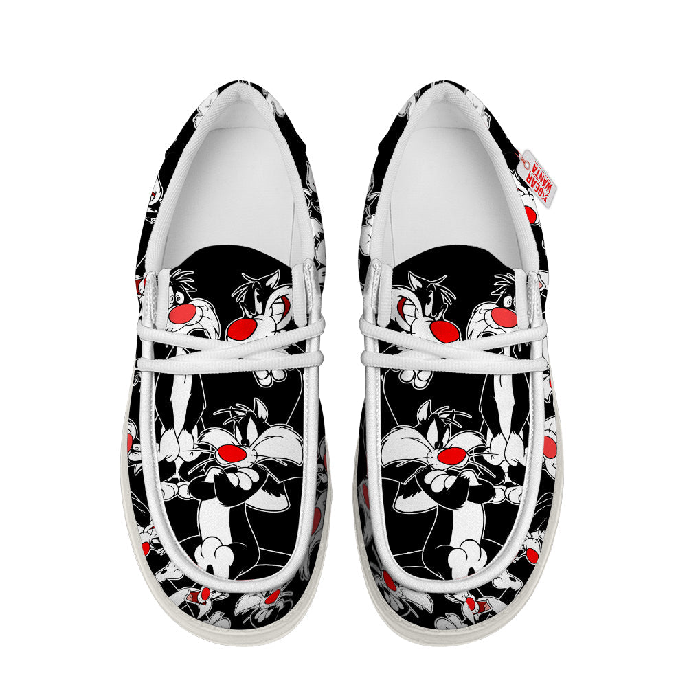 Sylvester Looney Tunes Canvas Loafer Shoes Vanlentine's Gifts Idea-gearwanta.com