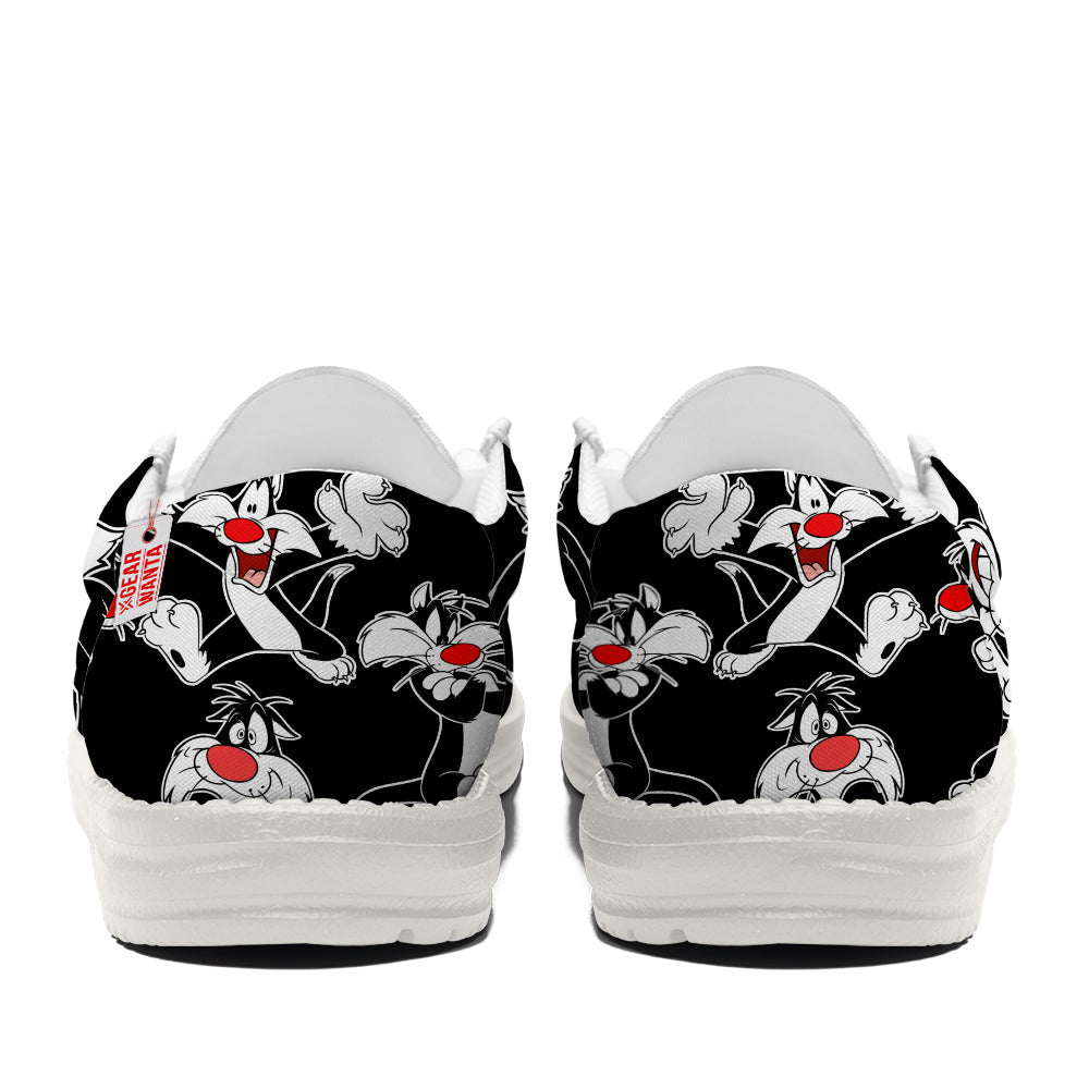 Sylvester Looney Tunes Canvas Loafer Shoes Vanlentine's Gifts Idea-gearwanta.com