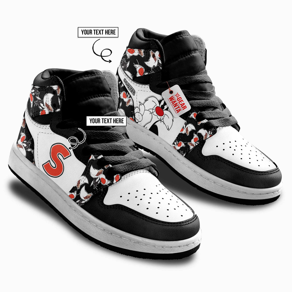 Sylvester The Cat Kid J1s Sneakers Cartoon Collection - Gearwanta.com