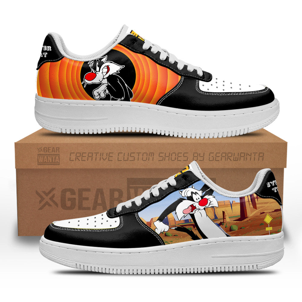 Sylvester the Cat Looney Tunes Custom Air Sneakers QD14-Gear Wanta