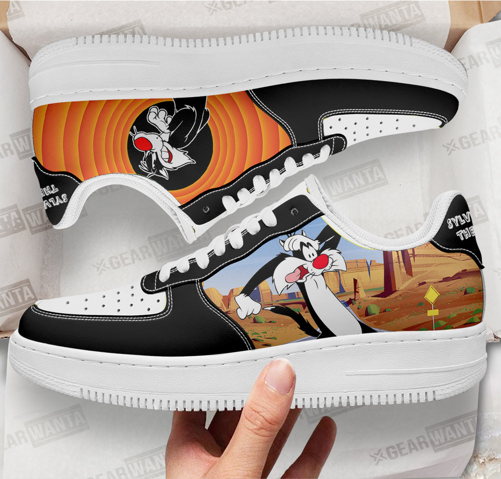 Sylvester the Cat Looney Tunes Custom Air Sneakers QD14-Gear Wanta
