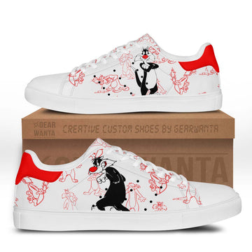 Sylvester the Cat Stan Shoes Custom Looney Tunes Cartoon Shoes-Gear Wanta