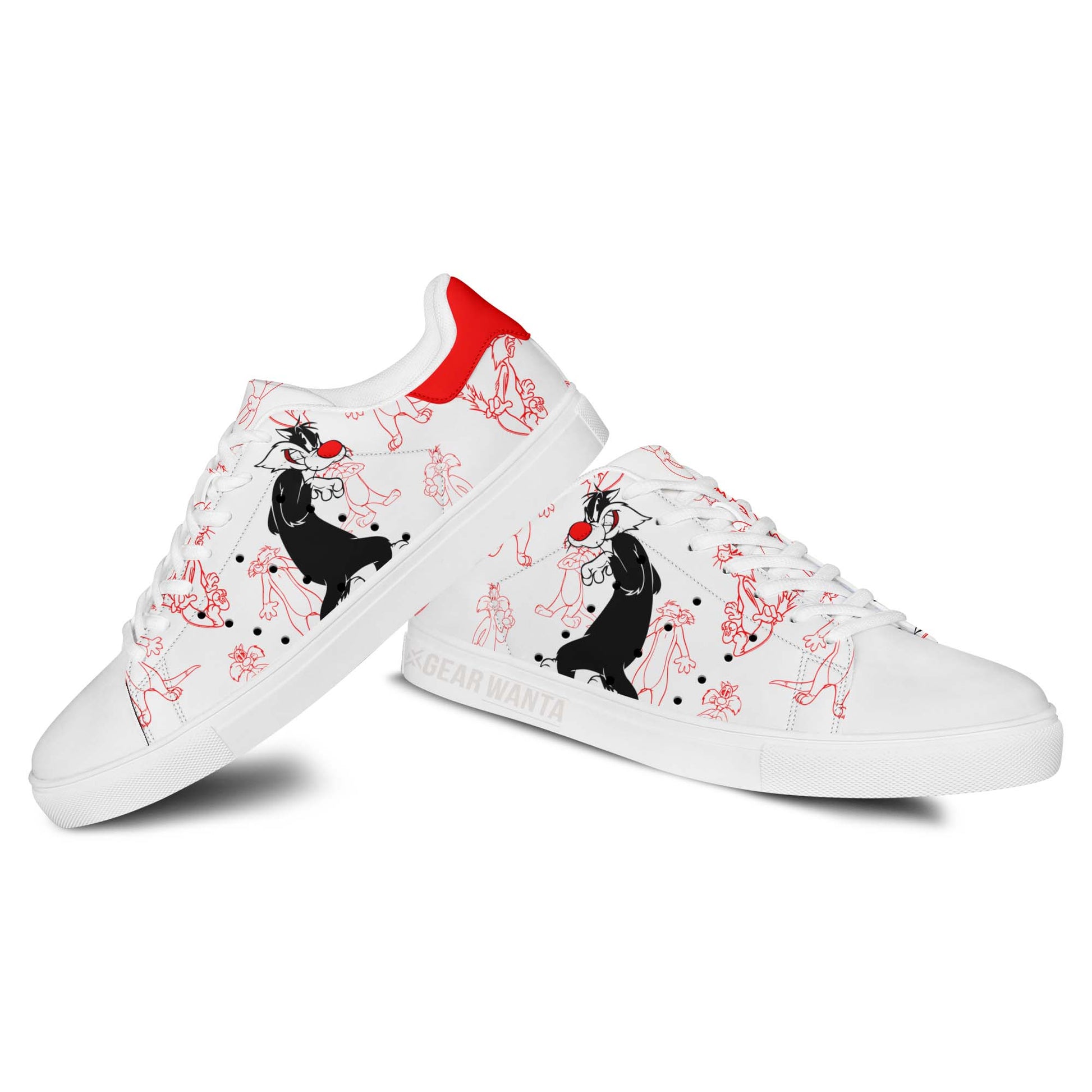 Sylvester the Cat Stan Shoes Custom Looney Tunes Cartoon Shoes-Gear Wanta