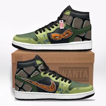 TMNT Michelangelo Mask J1 Shoes Teenage Mutant Ninja Turtles-Gear Wanta