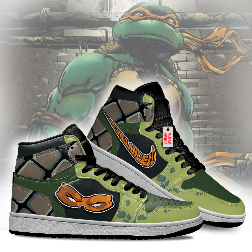 TMNT Michelangelo Mask J1 Shoes Teenage Mutant Ninja Turtles-Gear Wanta