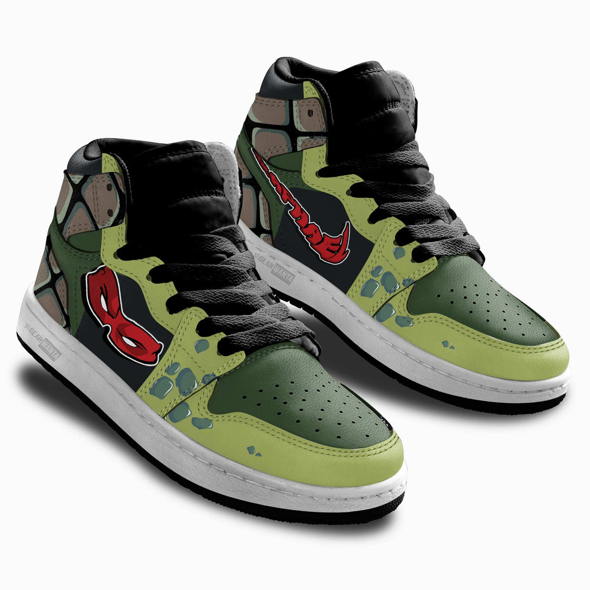TMNT Raphael Mask Kid J1 Shoes Teenage Mutant Ninja Turtles-Gear Wanta