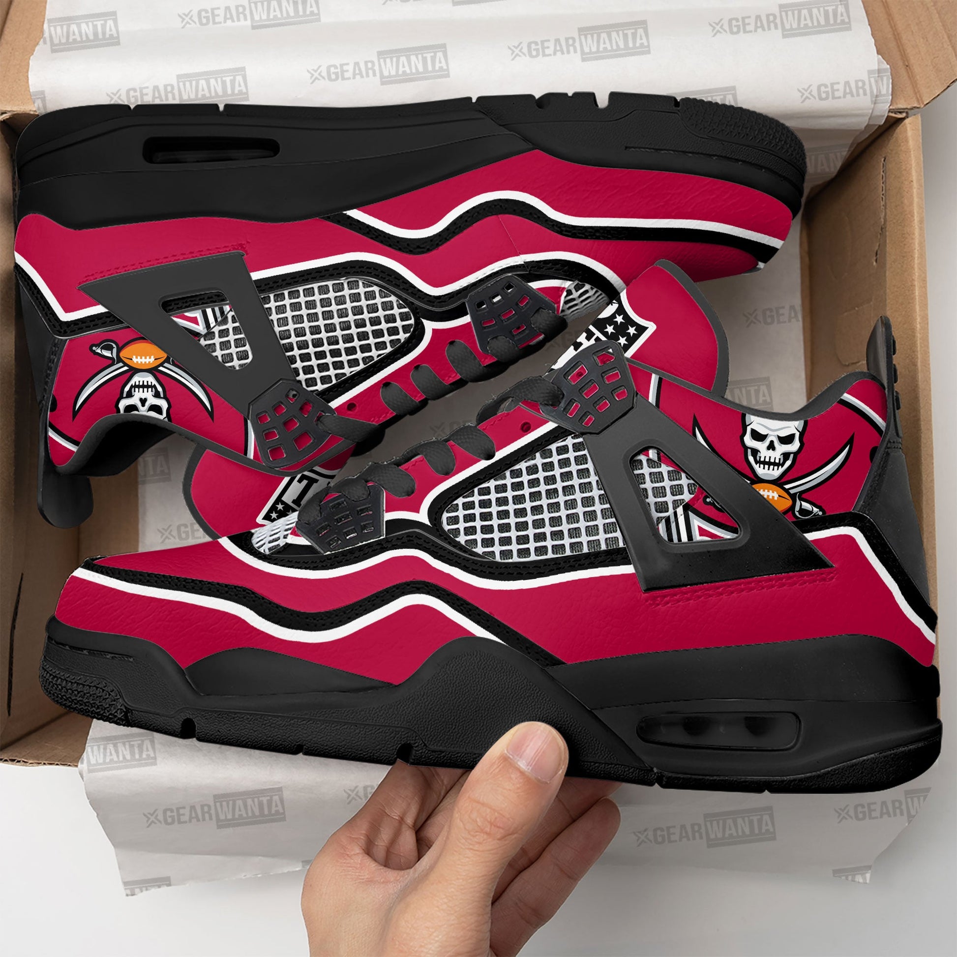 Tampa Bay Buccaneers Aj4 Sneakers Custom Shoes-Gear Wanta