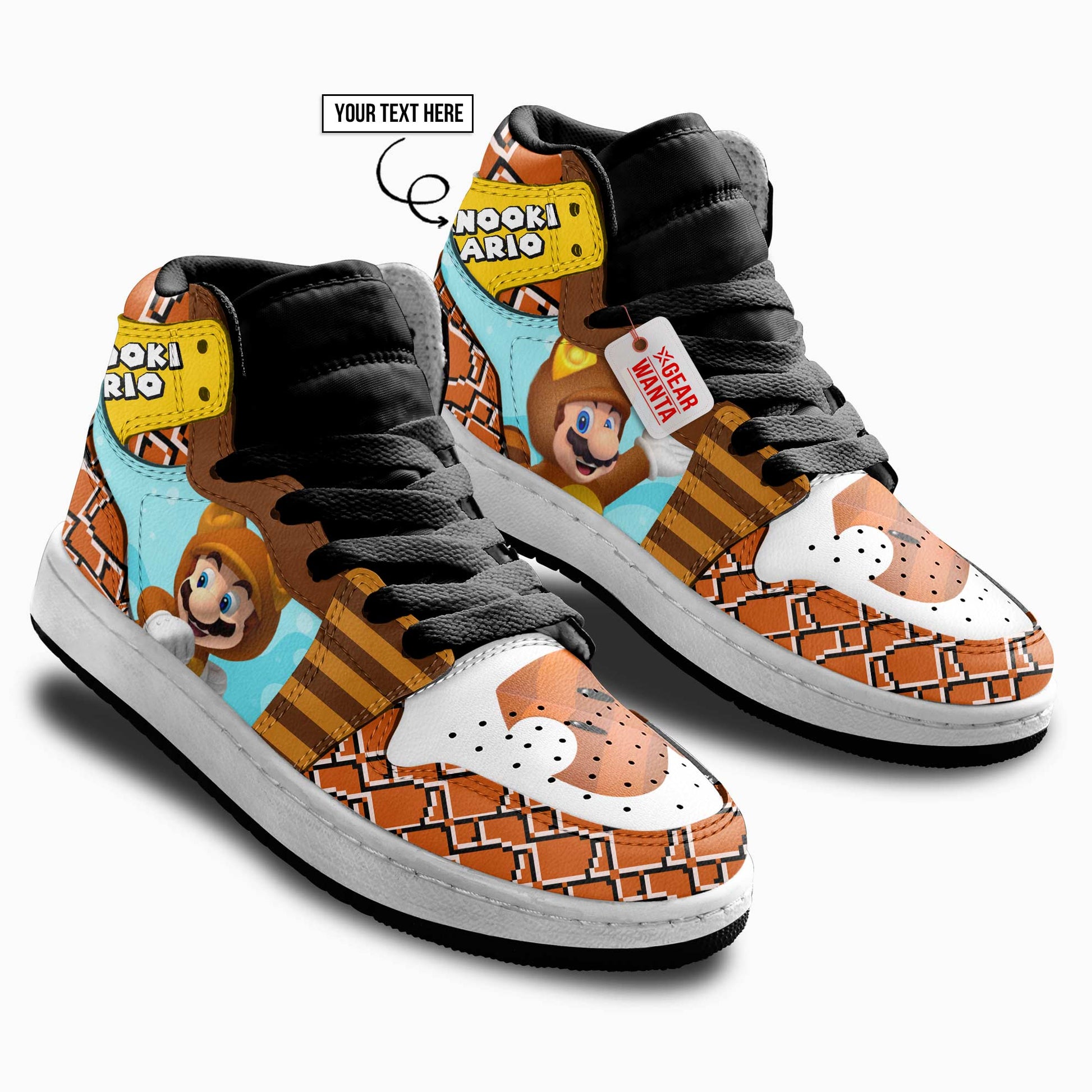 Tanooki Mario Kid J1s Sneakers Personalized Cartoon Collection - Gearwanta.com