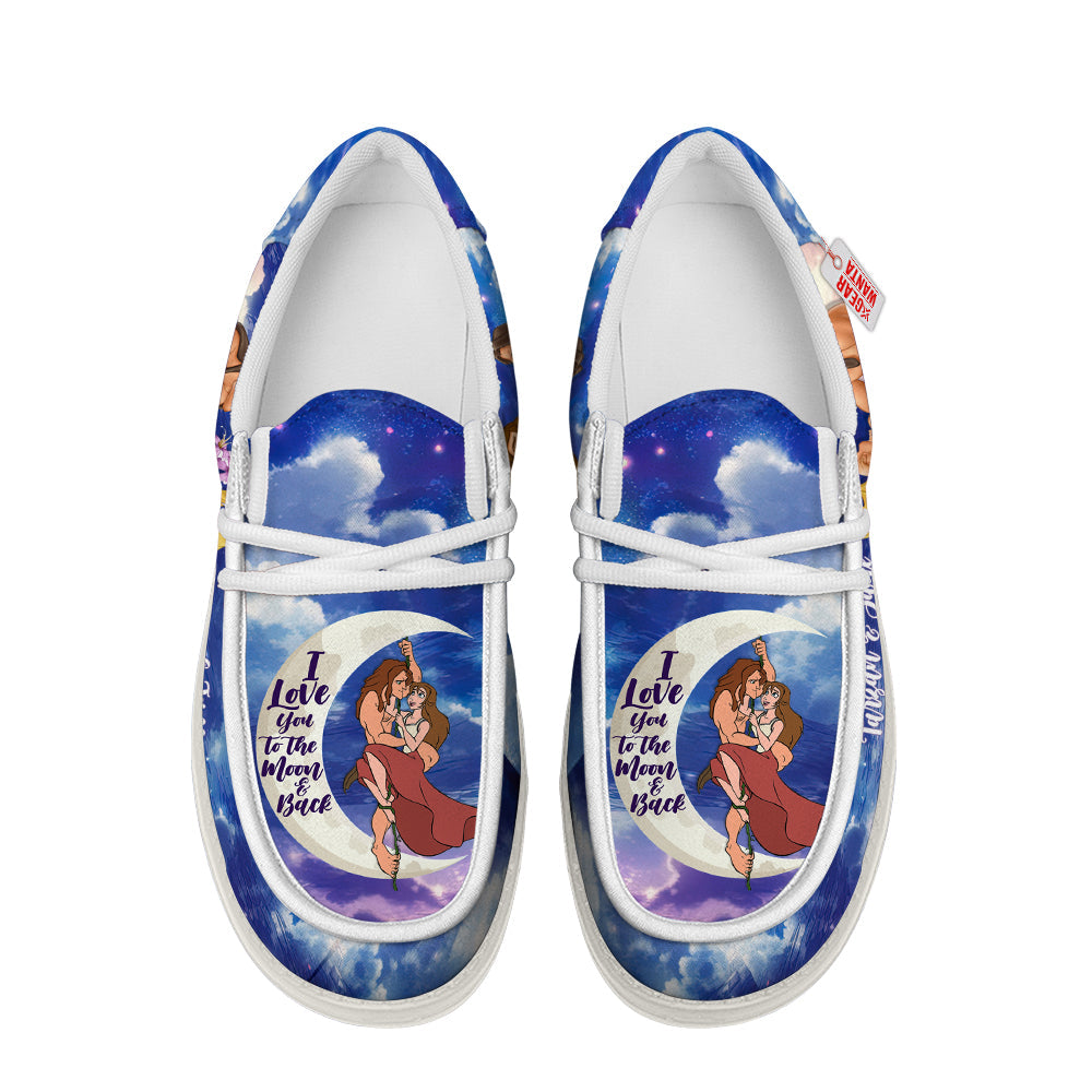 Tarzan And Jane Canvas Loafer Shoes Vanlentine's Gifts Idea-gearwanta.com