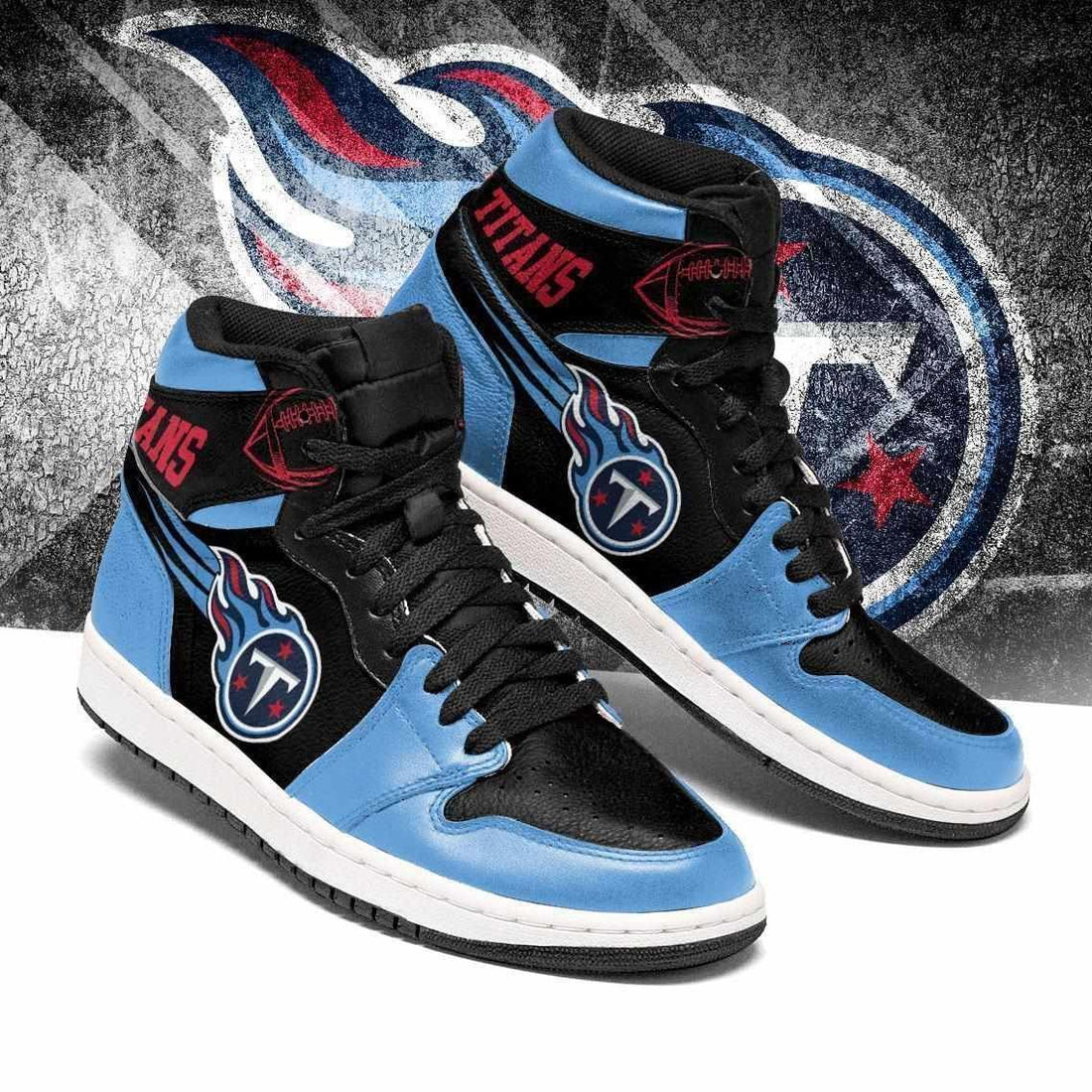 Tennessee Titans Aj1 Sneakers Custom D1-Gear Wanta