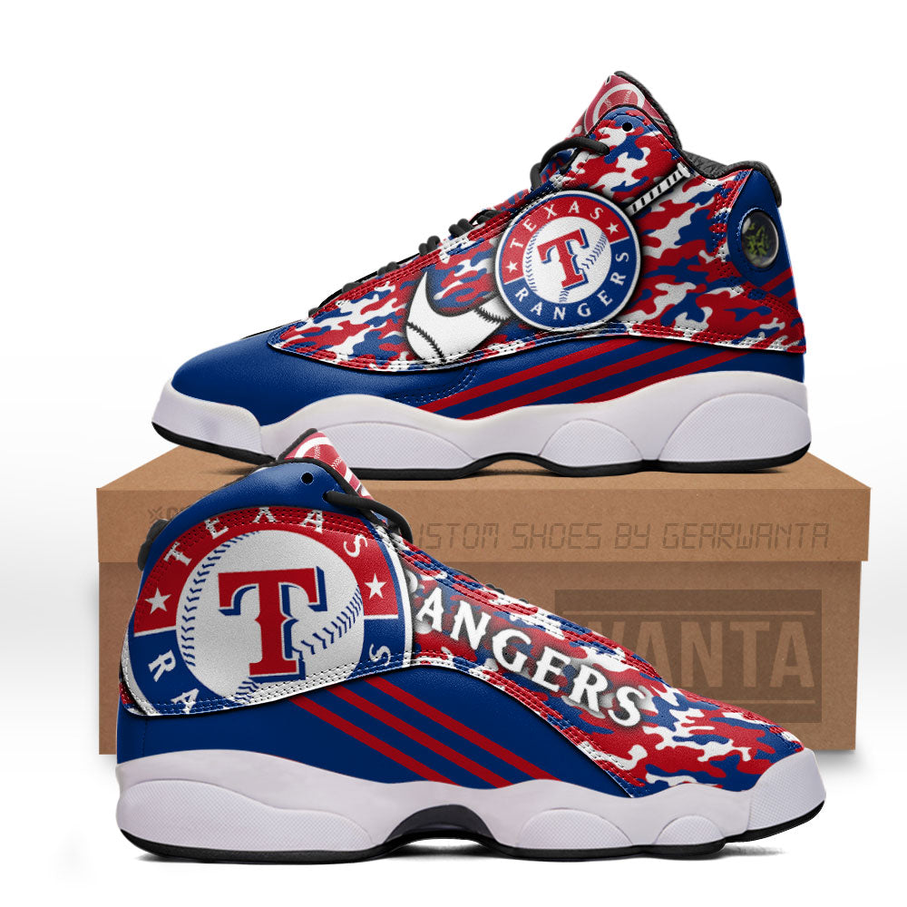 Texas Rangers J13 Sneakers Custom Shoes-Gear Wanta