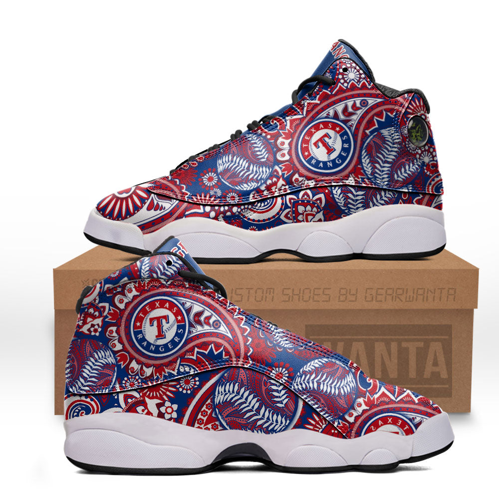 Texas Rangers J13 Sneakers Custom Shoes-Gear Wanta