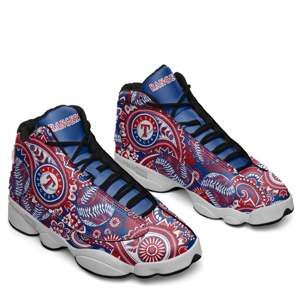 Texas Rangers J13 Sneakers Custom Shoes-Gear Wanta