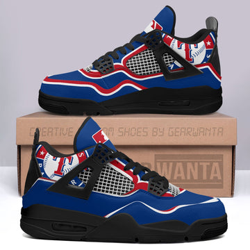 Texas Rangers Aj4 Sneakers Custom Shoes-Gear Wanta