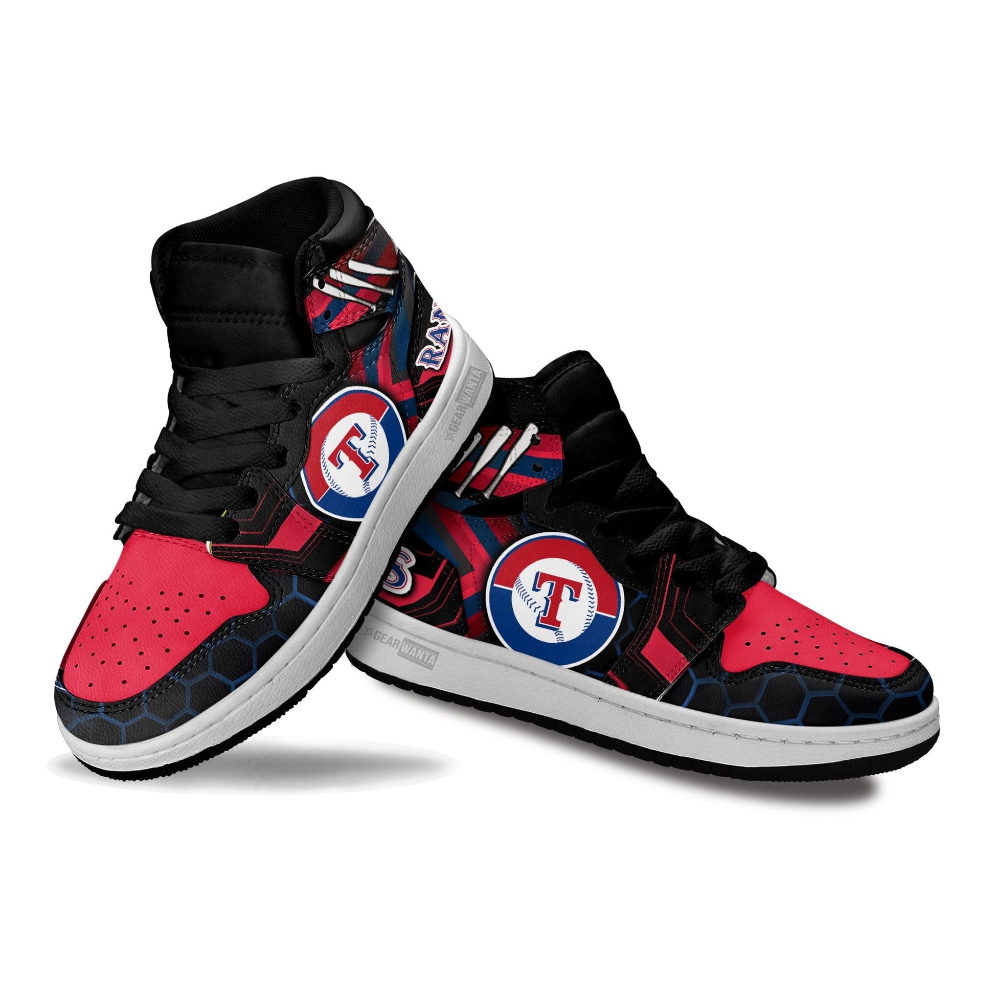 Texas Rangers Kid Sneakers Custom-Gear Wanta