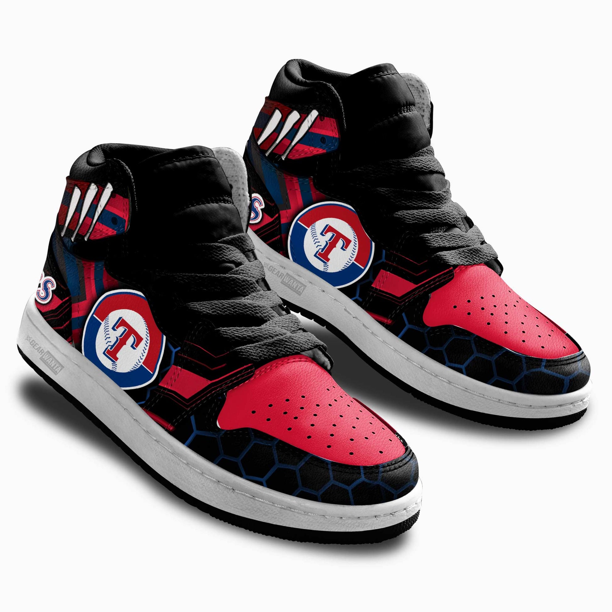 Texas Rangers Kid Sneakers Custom-Gear Wanta