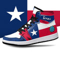 Texas State Flag JD1 High Top Shoes 