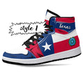 Texas State Flag JD1 High Top Shoes 