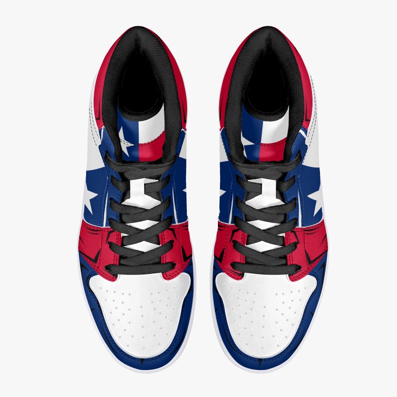 Texas State Flag JD1 High Top Shoes 