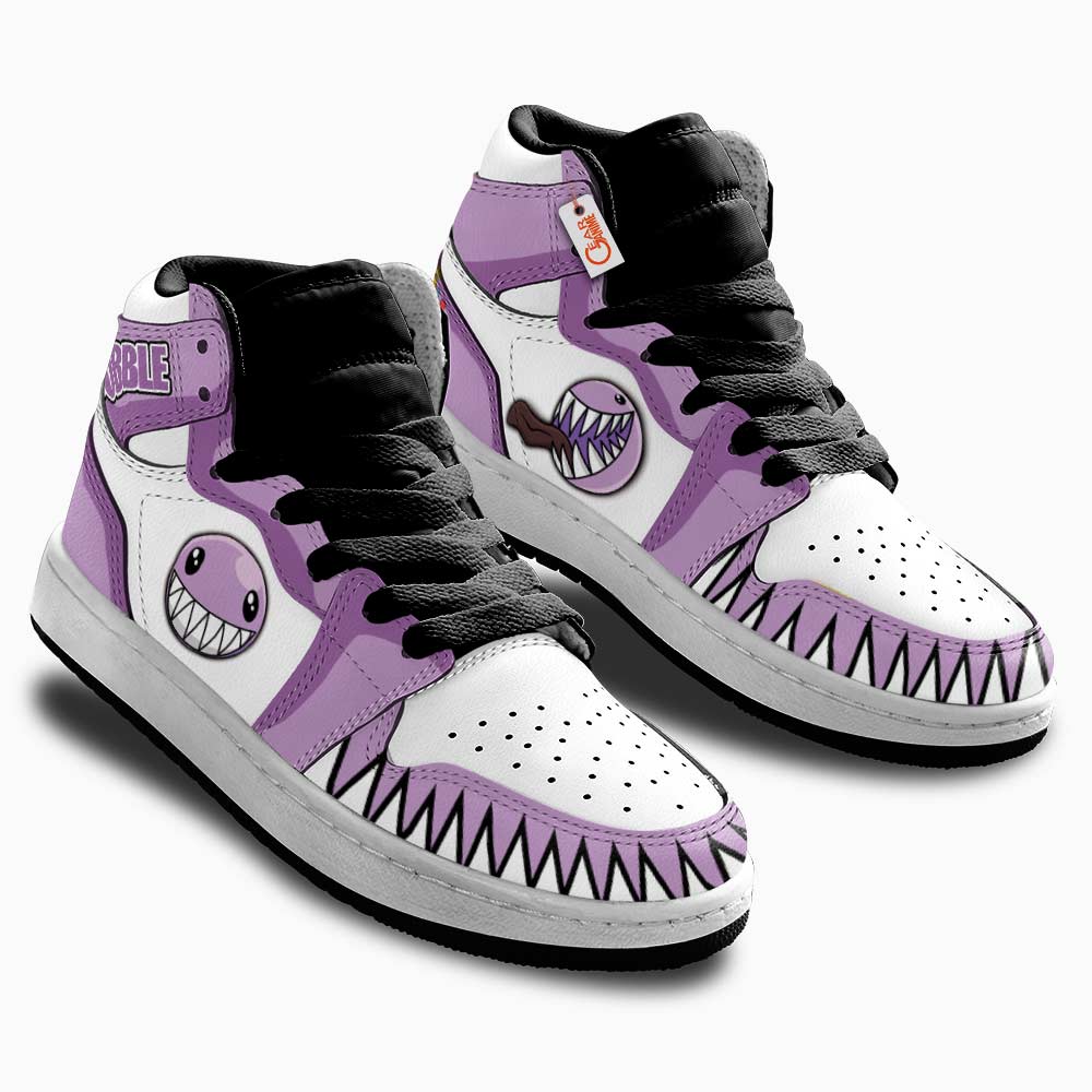 Mn09102501 The Amazing Digital Bubble Kid High-Top Leather Sneakers