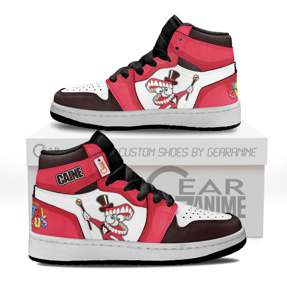 The Amazing Digital Caine Kid High-Top Leather Sneakers